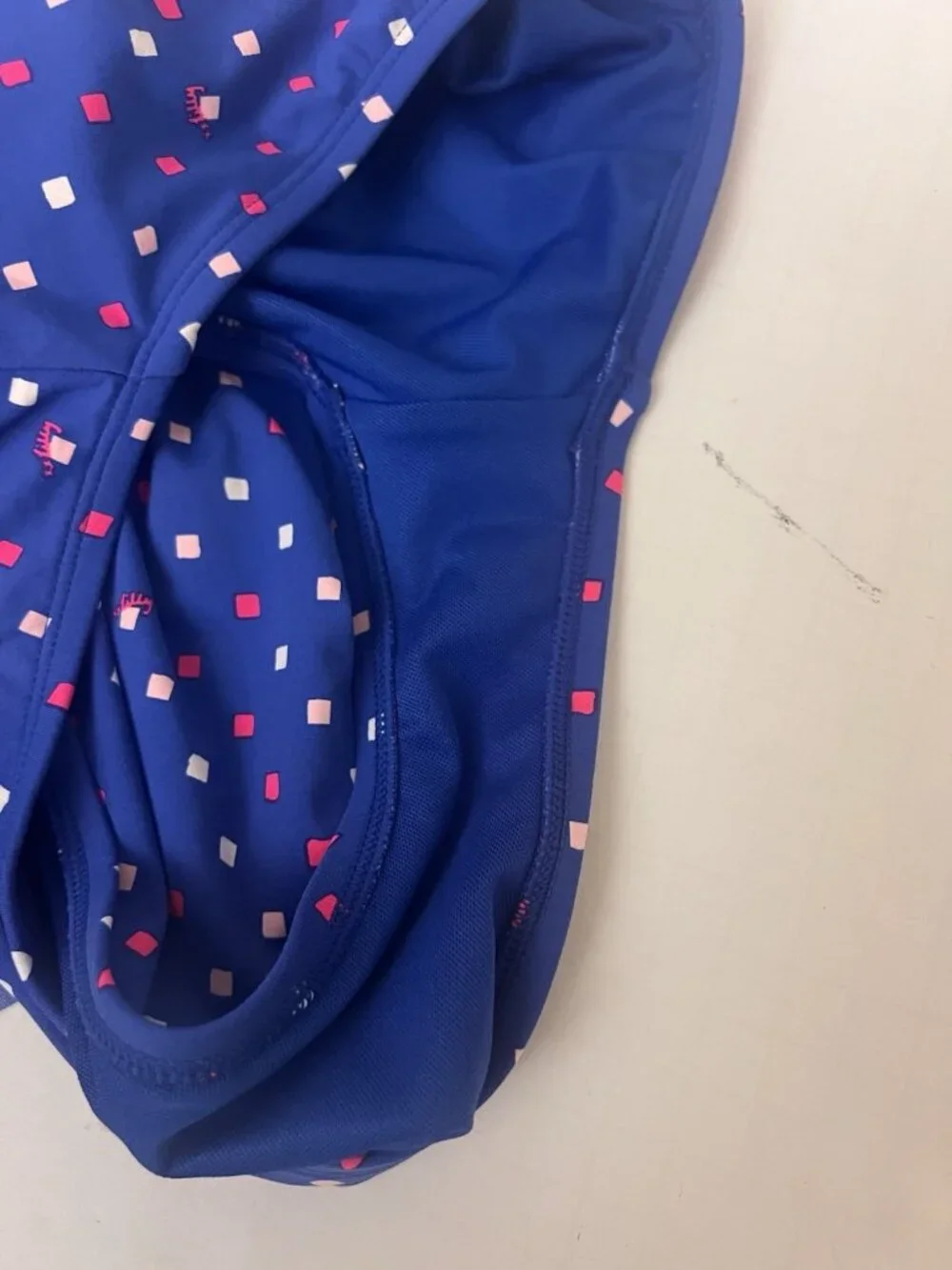 Lilly Pulitzer Delphie Borealis Blue Lilly Squared One Piece Swimsuit Sz 16.   N